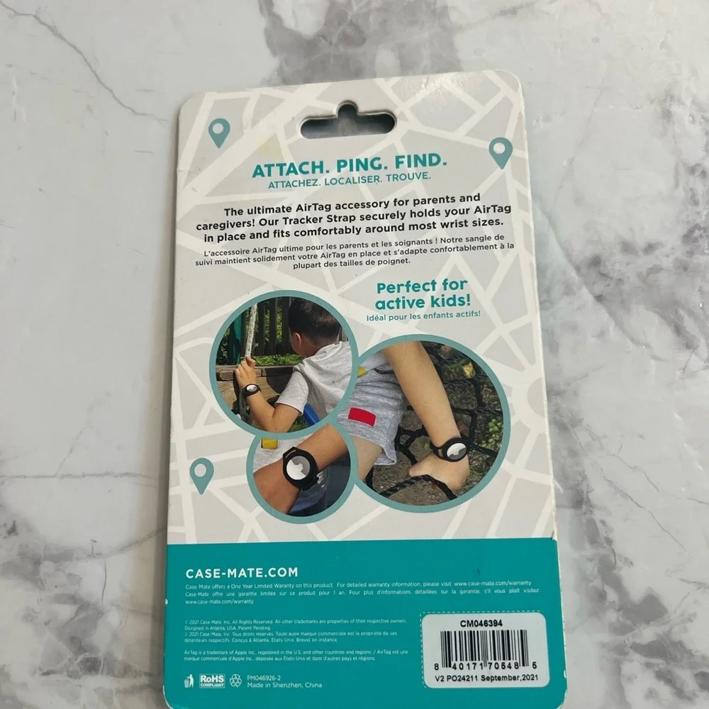 Case-Mate Lime Tracker Strap for AirTags